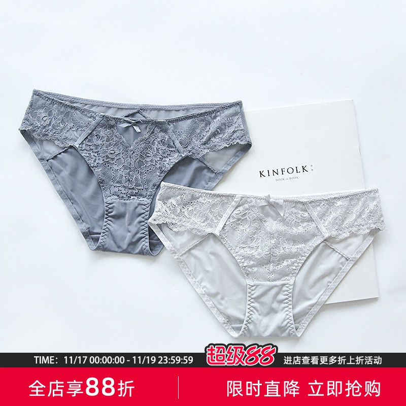 贴身日记性感蕾丝花薄女士内裤
