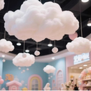 棉花云朵装 饰吊饰仿真白云婚庆D幼儿园舞台店铺橱窗美陈云彩挂饰