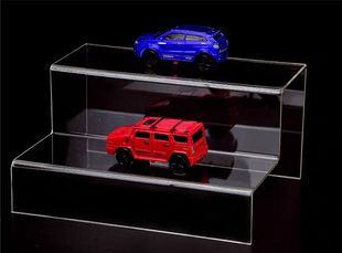 亚克力阶梯展示架多层梯形置物架鞋托鞋架台阶式透明直播手办盲盒