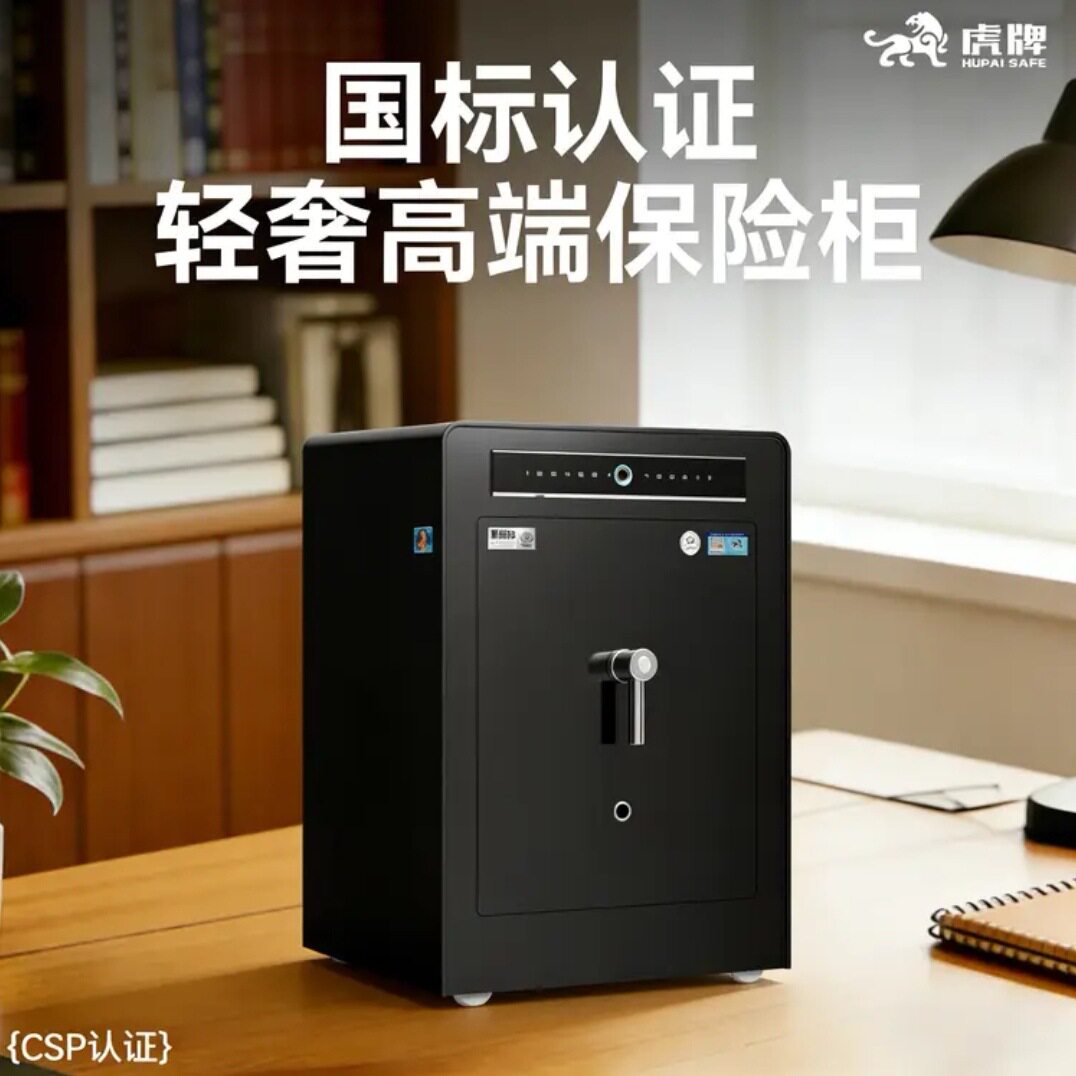 虎牌保险柜家用小型30-150CMCSP国标认证指纹密码全钢加厚保险柜