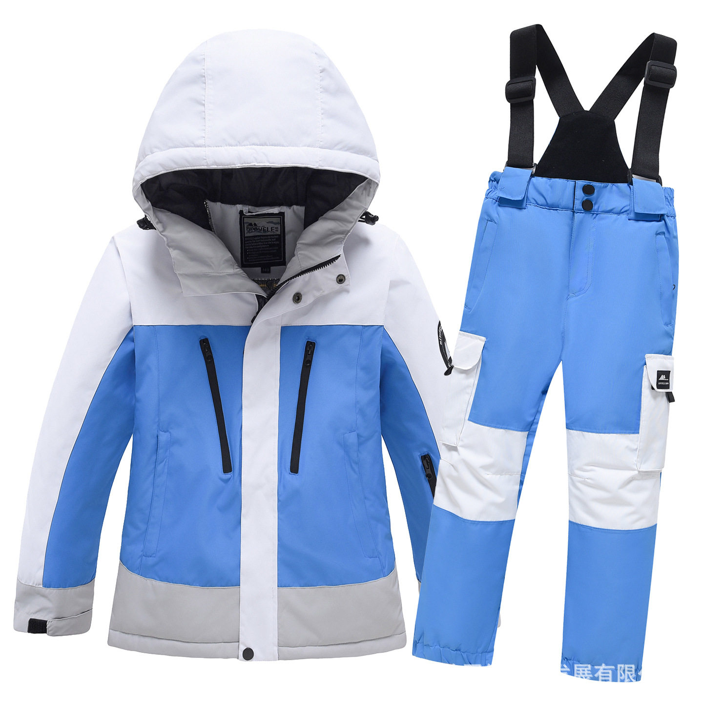 儿童滑雪服套装男女童户外冬季防风防水保暖透气单双板滑雪衣裤