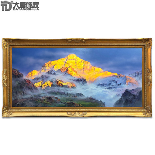 原创纯手绘客厅装饰画带框油画