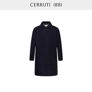 秋冬新品 1881男装 羊毛外套商务休闲毛呢大衣男C48I6EI031 CERRUTI