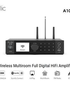Arylic A100 100W x 2 功率放大器带FM功能