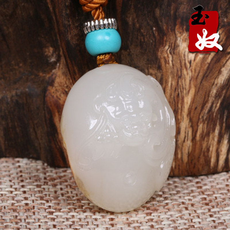 玉奴/新疆和田羊脂白玉籽料/貔貅/挂件/吊坠/苏工|ruв категории ювелирные изделия/алмаз/жадеит/золото, нефрит, монисто - от Buy2taobao.com для оказания профессиональной услуги покупки агента Taobao