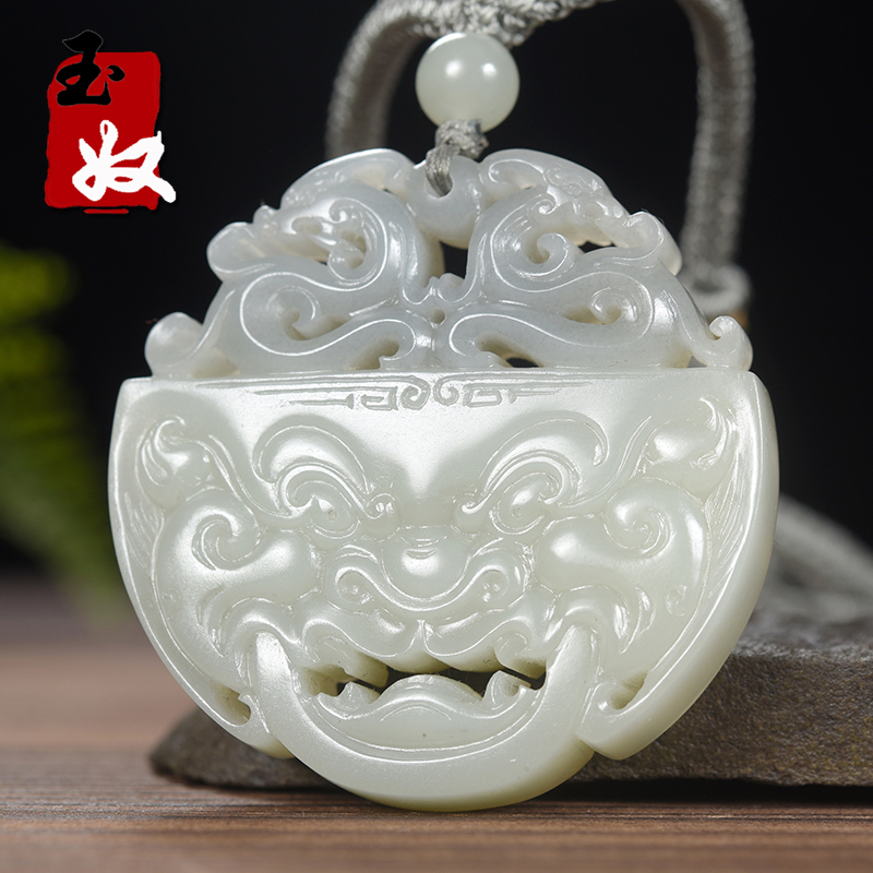新疆和田地区天然和田玉/青花籽料墨玉/仿古龙凤/貔貅/瑞兽/吊坠