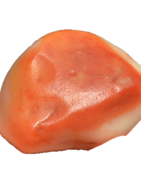 新疆彩玉细冻沙漠漆玉奴藕粉红色