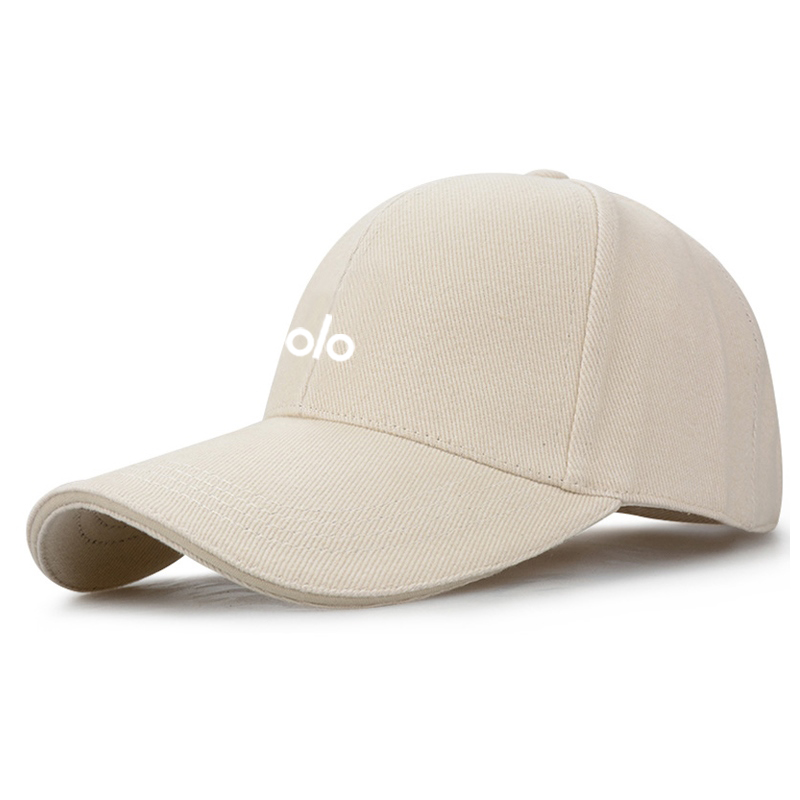 香港潮牌简约硬顶米色防晒棒球帽
