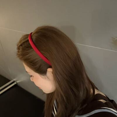 发箍Trois de LEI东大门代购简约百搭 红色头箍