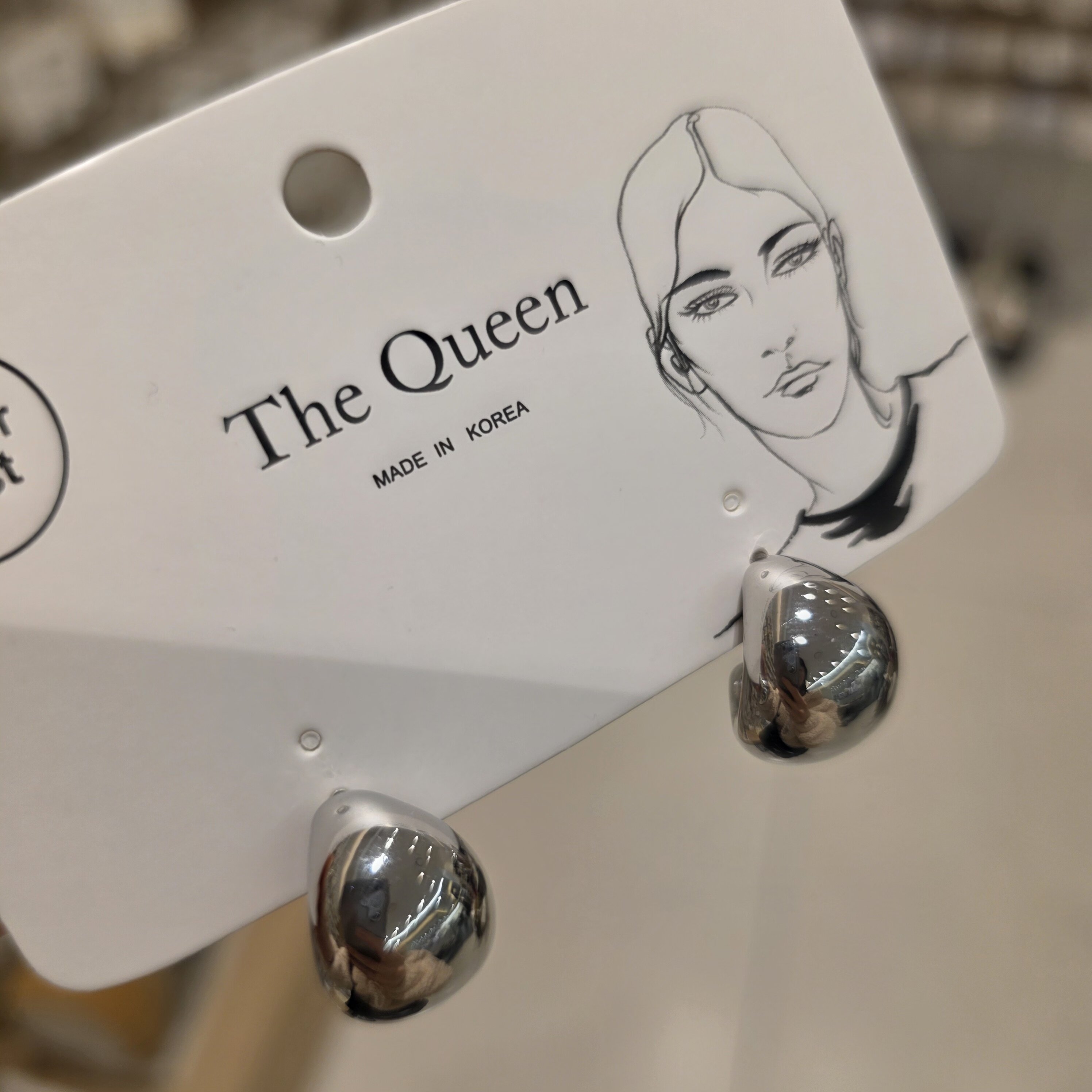 耳环QUEEN 韩国东大门代购ins风气质 时尚 女耳钉3