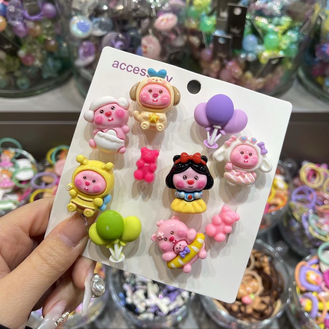通用洞洞鞋扣bebeprince韩国东大门代购 可爱小熊卡通装饰配饰7
