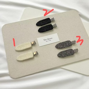 简约百搭东大门韩国代购 发夹边夹The Queen