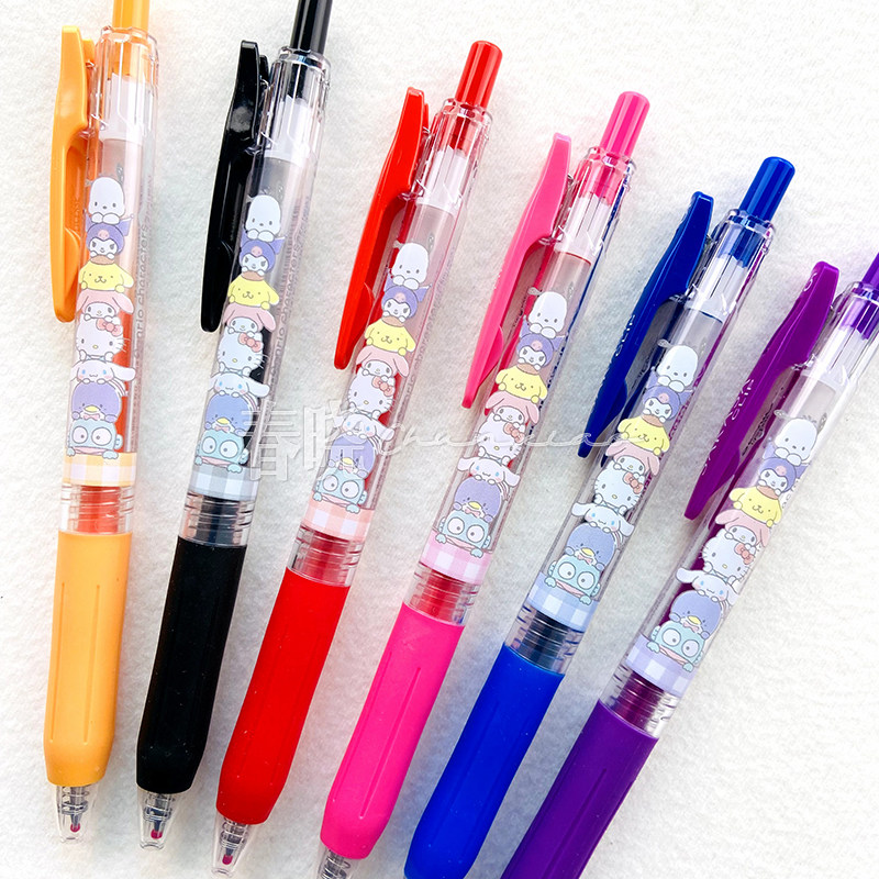 2支包邮 日本zebra斑马jj15三丽鸥限定款叠叠乐sarasa彩色中性笔