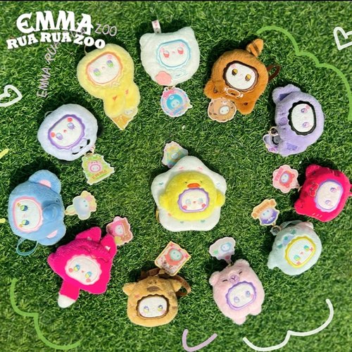 【现货】正版EMMA RUA RUA ZOO动物王国香包毛绒盲盒摆件挂件潮玩