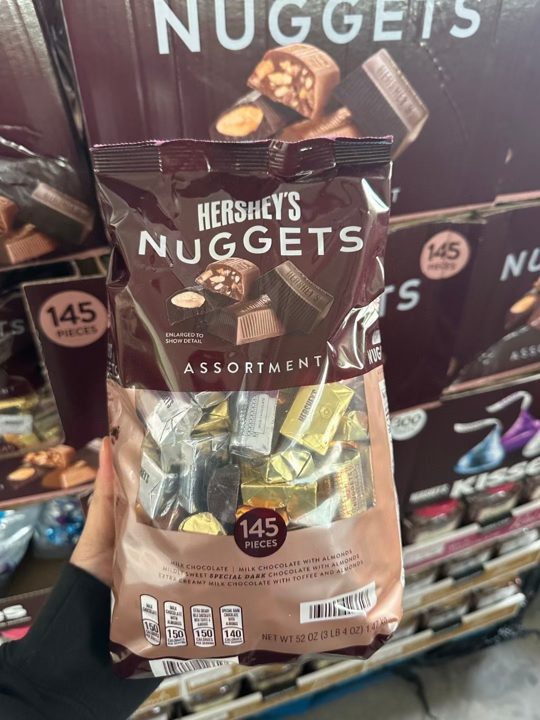 美国直邮 hershey好时金砖混装巧克力 4种口味1470g