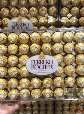 现货美国直邮 Ferrero Rocher费列罗棒果威化巧克力48粒夹心礼盒