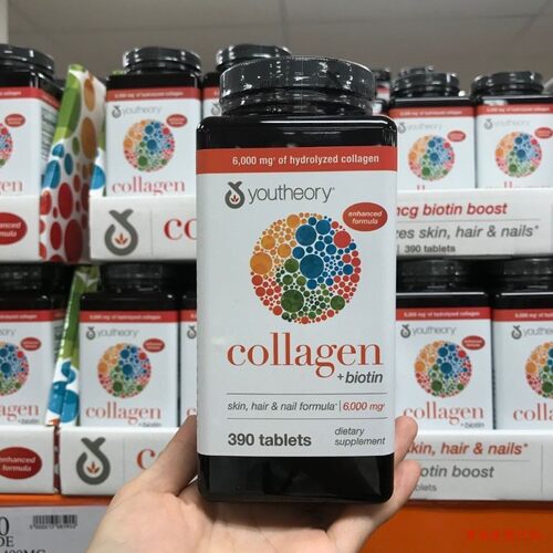 美国原装 Youtheory Collagen胶原蛋白片 含18种氨基酸 390片