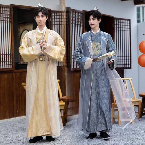 男款汉服古装唐宋明朝武侠伴郎服