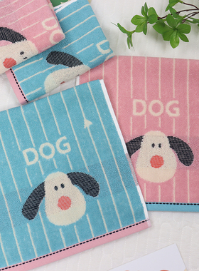 纯棉儿童洗脸毛巾面巾全棉柔软吸水童巾可爱卡通小毛巾家用