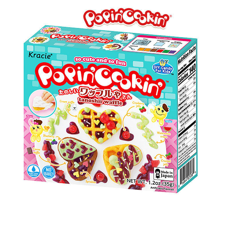 日本食玩嘉娜宝Kracie华夫饼手工DIY可食糖果小学生同款益趣园