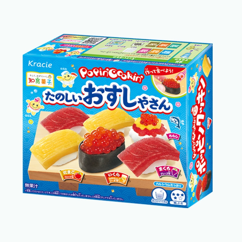 日本食玩 嘉娜宝diy快乐寿司店迷你手工自制可食糖果食完儿童玩具
