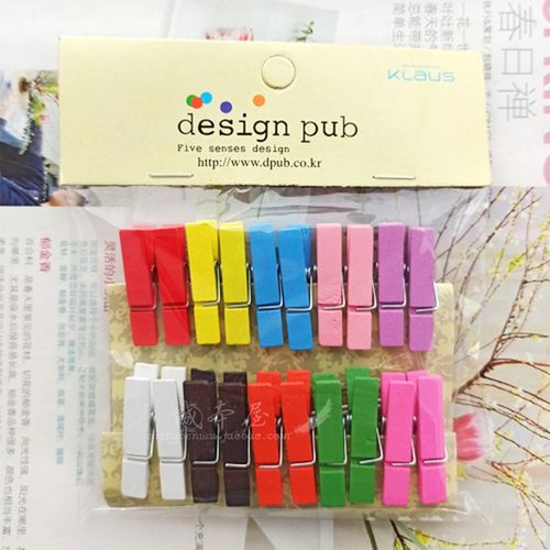 卡通彩色发夹幼儿园教学木夹子