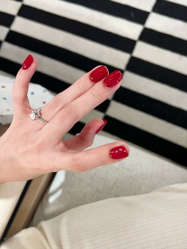 秋冬简约纯色带建构美甲穿戴甲