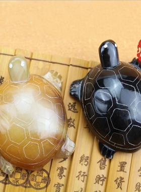 天然小乌龟书房摆件手把件