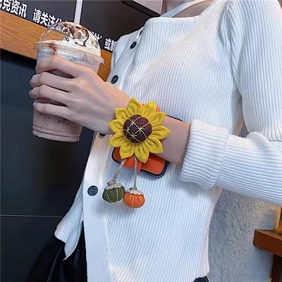 春季美拉德毛晓彤同款oppofindn3/n2flip手机壳折叠屏腕带华为p50pocket三星ZFlip5/4/6防摔purax小米mixflip