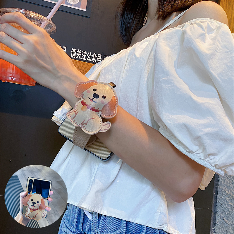 适用小米mixflip2手机壳卡通腕带