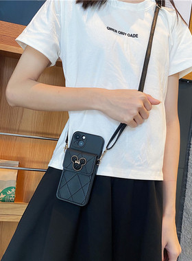 小香风钱包适用小米15ultra手机壳13pro黑色12保护套11s斜挎ultra红米k60至尊版防摔k50/k80女note12插卡包14