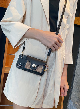 高级感口红零钱包适用华为nova15Pro手机壳12小众11卡包10/9se可斜挎8pro软胶7新款13门禁14活力版女带挂绳se