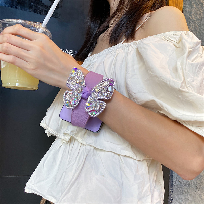 手腕带适用华为pocket2手机壳purax典藏版novaflips新款小折叠屏荣耀magicVflip2水钻蝴蝶结小米mixflip2防摔