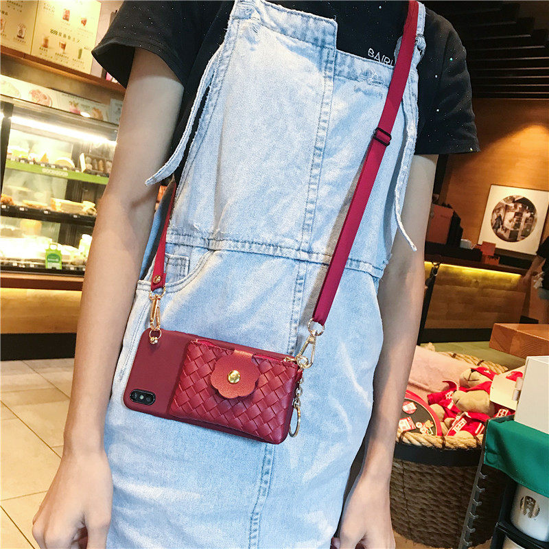 零钱包适用华为nova15手机壳12女10防摔9编织纹pura70保护套11斜挎8带挂绳13pro卡包14酒红P50软壳P60拉链P40,3C数码配件,手机保护套/壳,淘宝优惠券,粉丝福利购,淘宝优惠卷