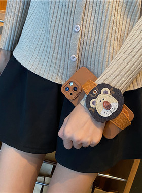 狮子头腕带适用华为pura80手机壳70ultra外壳mate80pro个性70创意40Epro硅胶30防摔20x女p60卡通p50E/p40套RS