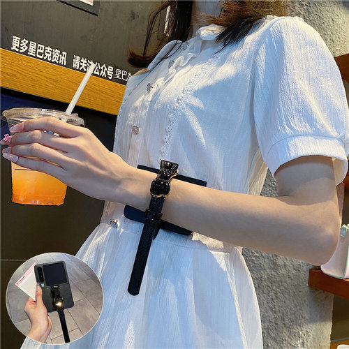 适用小米mixflip2手机壳调节腕带