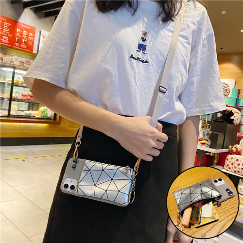 硅胶斜挎适用苹果13手机壳保护套