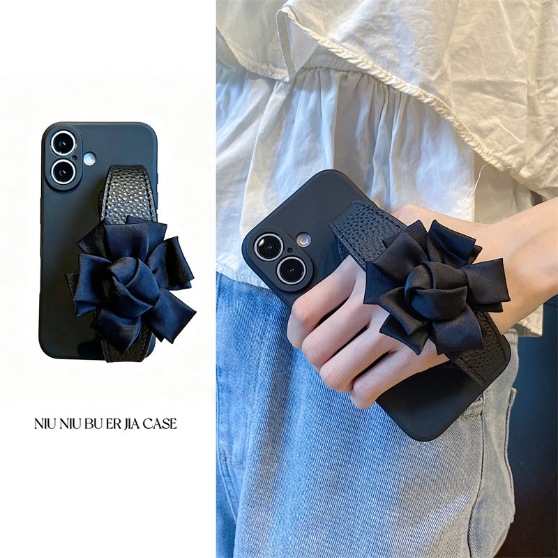 丝绸花朵腕带适用荣耀magic8Pro手机壳7/6新款500原创4/3个性200硅胶x70软壳x80Pro女款夏日至臻版90软壳防摔