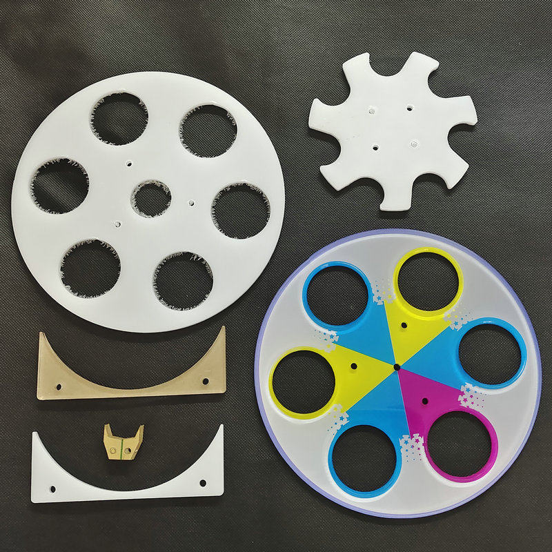 游戏机配件推球推珠机东海龙珠游艺机圆盘 6孔转盘亚克力彩板齿轮