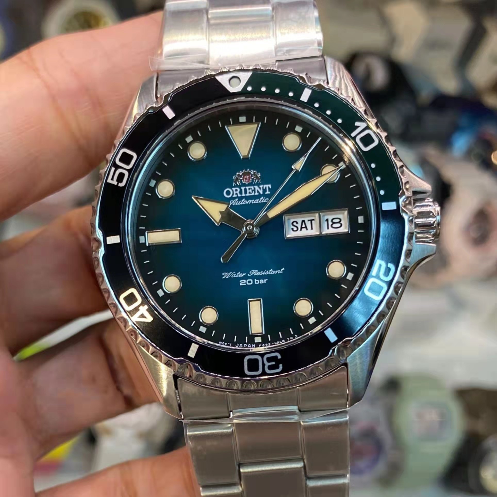 东方双狮orient第四代自动潜水运动机械男手表ra-aa0811e日本防水