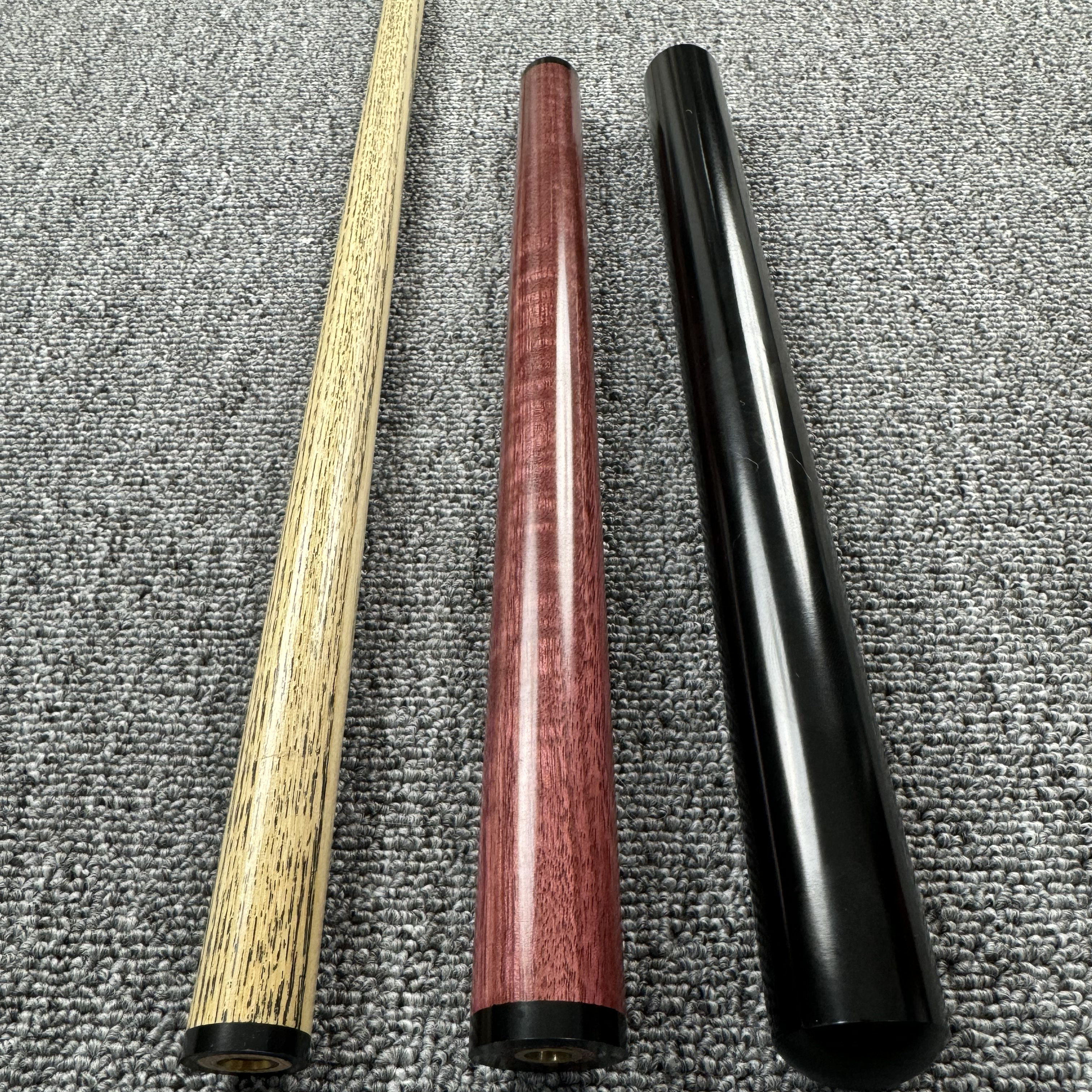 小钢炮同款紫心木水晶皮头冲杆跳杆冲跳一体开球杆球房台球厅专用