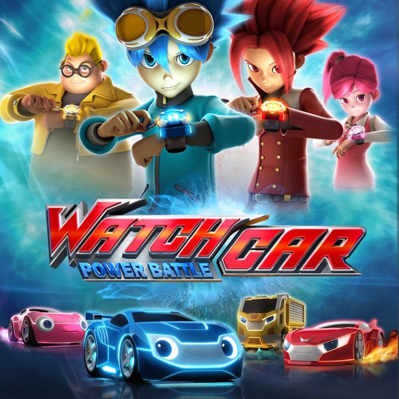 劲战炫车玩具汽车手表抖音百变布鲁可玩具车变形动漫模型车弹射回