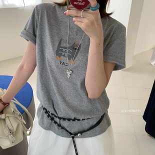 26夏上新卡通图案圆领短袖 T恤W276 PRETTY ACME