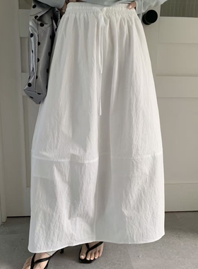 ULOUR/U粒-26年早春爆款韩系弯刀裙半身裙10051