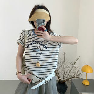 不含项链 ACME W251 T恤 短袖 PRETTY 印花刺绣T26夏上新档口超火款