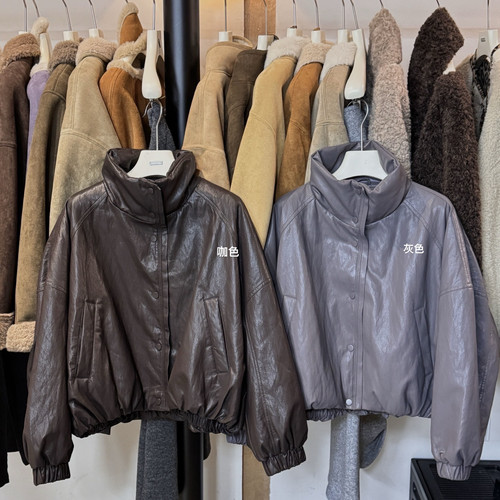 VIVIS TYPE-金属丝皮衣保暖羽绒服外套YS1-3013