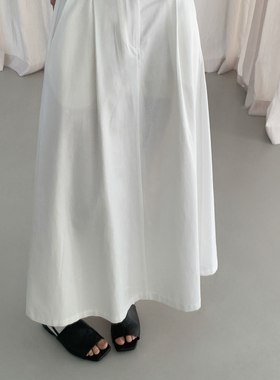 ULOUR/U粒-26年早春天丝棉A版伞裙半身裙(配腰带)95090