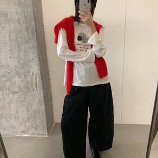 狗狗卡通tee長袖 秋上新 可愛童趣印花LOVELY韓版 長袖 T恤上衣6695