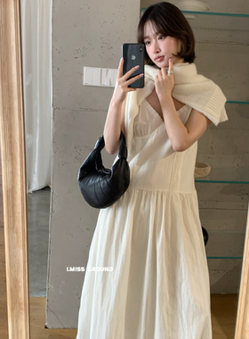 IMISS-26年春款韩标简约气质天丝吊带连衣裙R70858