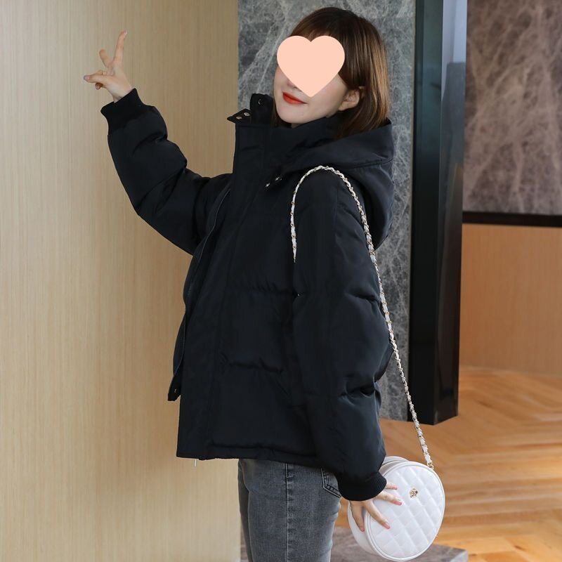 棉服女冬季短款韩版宽松2025新款棉衣加厚带帽外套小众棉袄女